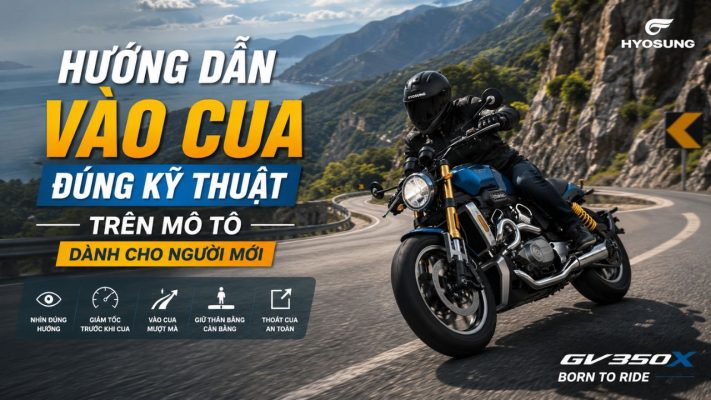 Hướng dẫn vào cua đúng kỹ thuật trên mô tô dành cho người mới